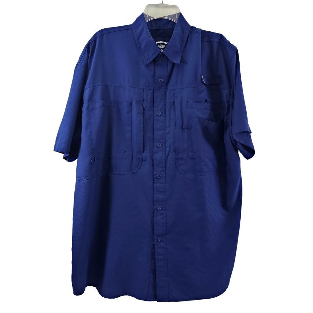 Reel Legends Men’s Size XL Vented Back Multi-Pocket Fishing Outdoor Shirt